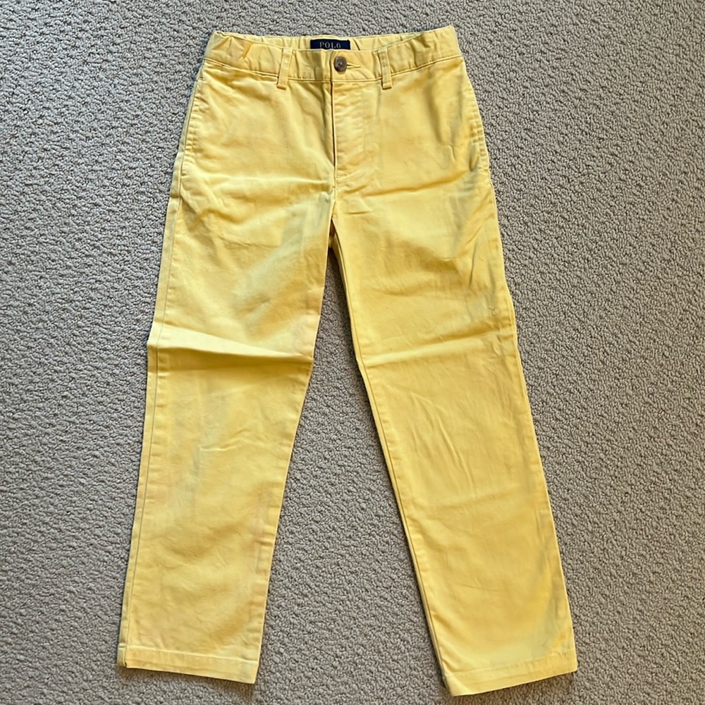 Ralph Lauren boys yellow chinos
